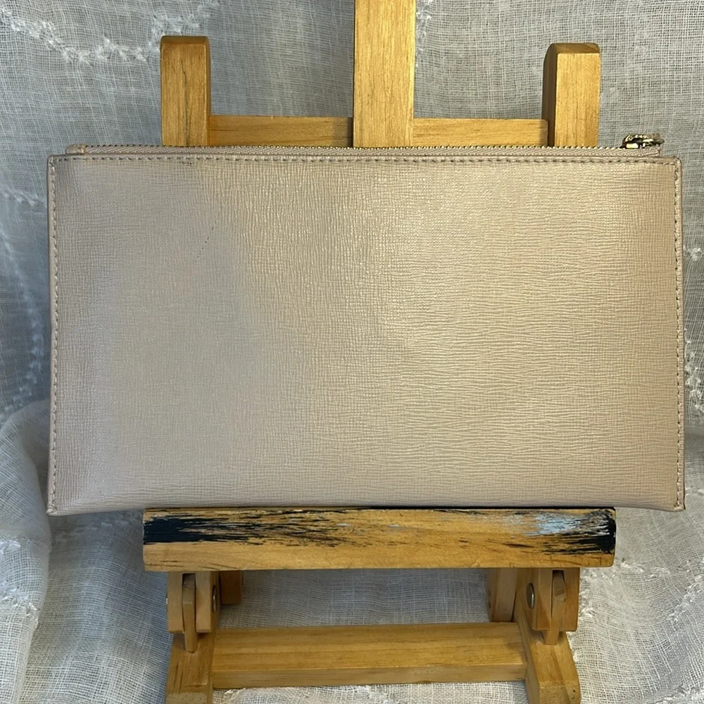Furla leather wristlet wallet